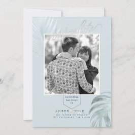 PixDezines Dusty Blue Rett Date/Silver Palms Save The Date