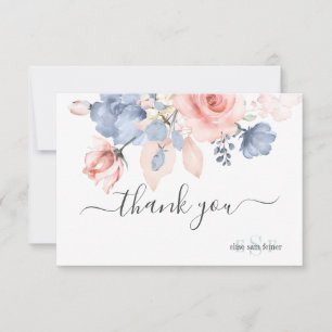 PixDezines Dusty Navy Blue Blush Merci Rose