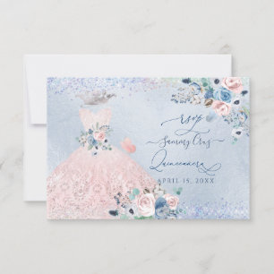 PixDezines Dusty Pink Blue Peonies UAWG Einladung