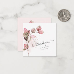 PixDezines Dusty Pink H2 Eukalyptuszweig Mitteilungskarte