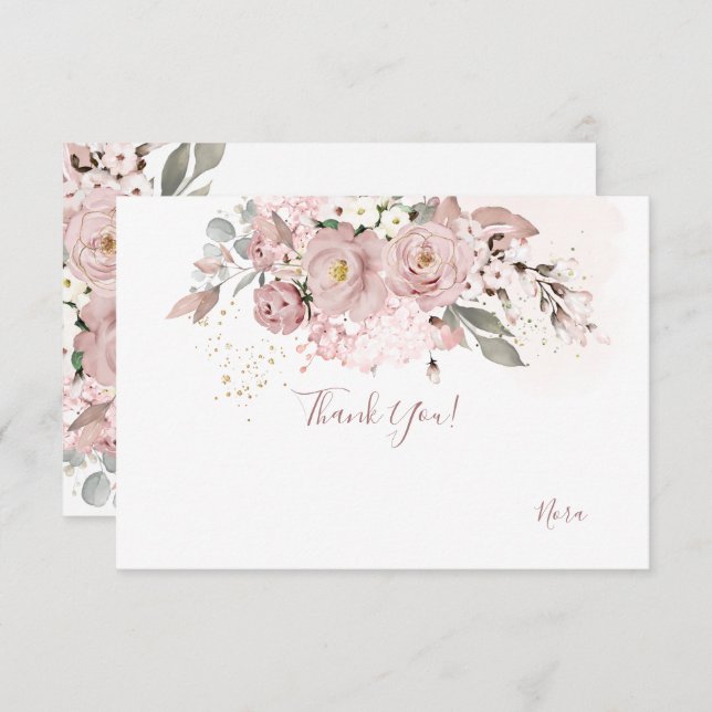 PixDezines Dusty Rose Merci (Devant / Derrière)