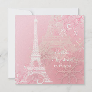 PixDezines EIFFEL TOWER INVITATIONEN/DEUTLICHER HI Einladung