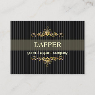 PixDezines ELEGANT BUTTON STRIPES+SCROLLS/DIY FARB Visitenkarte