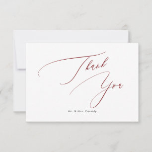 PixDezines Elegant Luxe Calligraphy Vielen Dank Dankeskarte