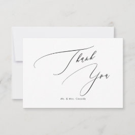 PixDezines Elegant Luxe Calligraphy Vielen Dank Dankeskarte