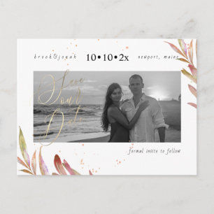 PixDezines Fall Foliage Rettete unser Datum Postkarte