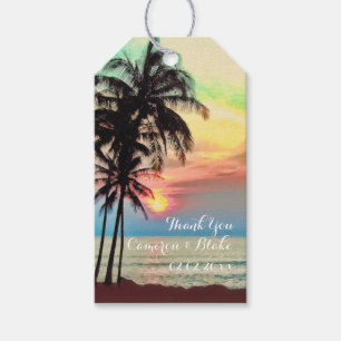 PixDezines Fantasy Hawaii/Sonnenuntergang/Strand Geschenkanhänger