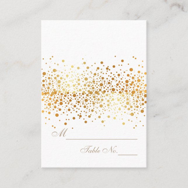 PixDezines Faux éclatées Gold/Place/Escort Cartes (Devant)