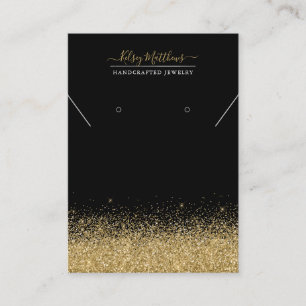 PixDezines Faux Glitter, Gold Visitenkarte