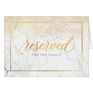 PixDezines Faux Gold Confetti/Table Réservée