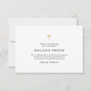 PixDezines Faux Gold Cross Bereavement Merci