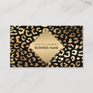 PixDezines Faux Gold Leoparden Flecken/DIY Farbe Visitenkarte