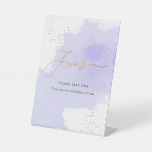 PixDezines Favors Signatarlavender Wasserfarbenbeo Sockelschild
