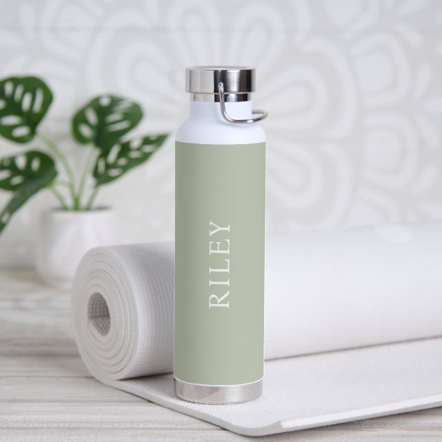 PixDezines Flasche mit grünem Untergrund (Yoga)