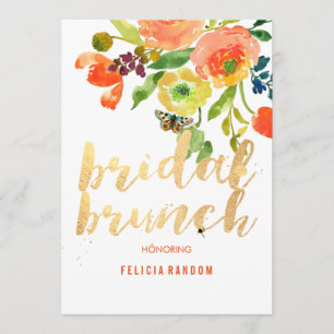 PixDezines Floral Bridal Brunch/DIY Hintergrund Einladung