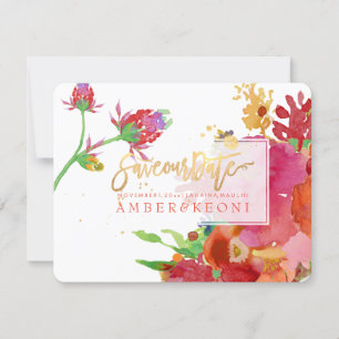 PixDezines Floral Wasserfarbe/Peonies/rett unser D Save The Date