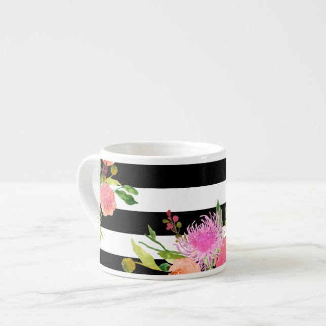 PixDezines floral/wasserfarbe/ranunculus Espressotasse (Vorderseite Links)