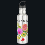 PixDezines Floral/Wasserfarbe/Ranunculus Trinkflasche<br><div class="desc">PixDezines floraler Aquarellranunculus in Multicolor. Alle Bilddateien sind einstellbar. Copyright © 2015-2016 PixDezines™. Alle Rechte vorbehalten.</div>
