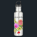 PixDezines Floral/Wasserfarbe/Ranunculus Trinkflasche<br><div class="desc">PixDezines floraler Aquarellranunculus in Multicolor. Alle Bilddateien sind einstellbar. Copyright © 2015-2016 PixDezines™. Alle Rechte vorbehalten.</div>