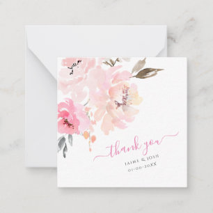 PixDezines Floral Wasserfarbe Rosa Peonies Mitteilungskarte