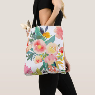 PixDezines Floral/Wasserfarbe/Spring Bouquet Tasche