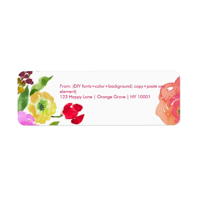 PixDezines florale Wasserfarbe/ranunculus/DIY (Vorne)