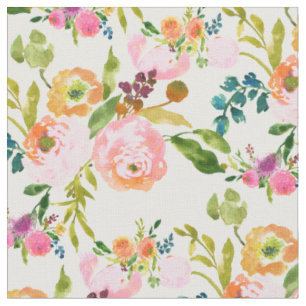 PixDezines florale Wasserfarbe/Rranunculus Stoff