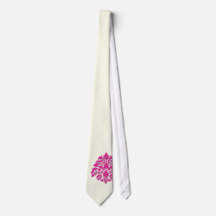 PixDezines Florentius Damask/Cream/DIY Krawatte