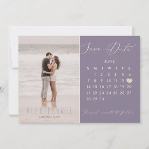 PixDezines Foto-Speichern Sie das Datum-Kalender R Einladung