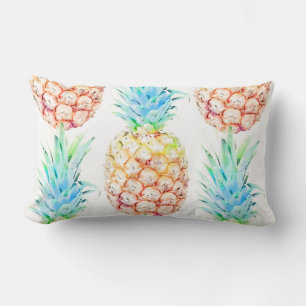 PixDezines Frische Ananas Aquarell DIY Farbe Lendenkissen