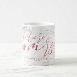 PixDezines Future Mrs./Imitats Rose Gold/Modern Sc Kaffeetasse