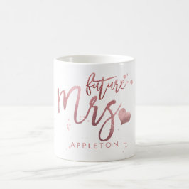 PixDezines Future Mrs./Imitats Rose Gold/Modern Sc Kaffeetasse