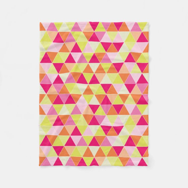 PixDezines geometrisch/verstellbar/Zitrusfrüchte Fleecedecke (Vorderseite)