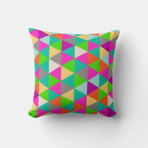 PixDezines geometrische/Neonfarben Kissen