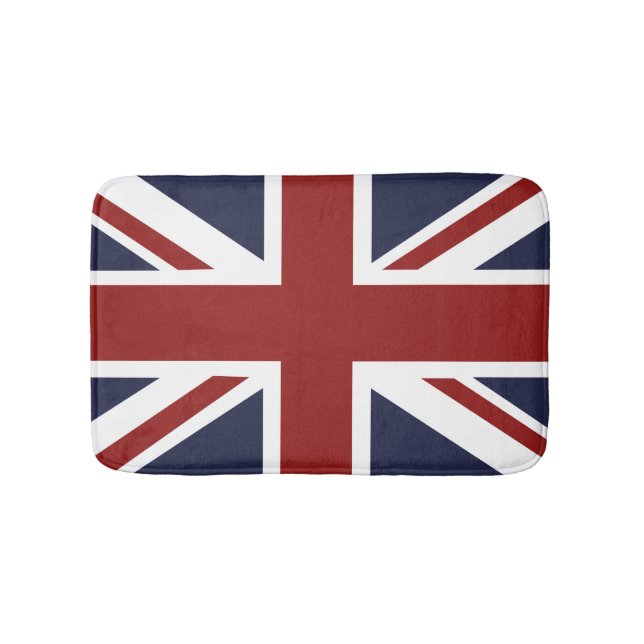 PixDezines Gewerkschaft Jack/Britische Flagge Badematte (Vorderseite)