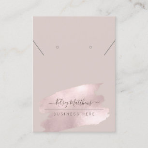 PixDezines glänzend Pink-Kette Erdring Visitenkarte