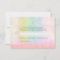 PixDezines Glitzer Cotton Candy Bat Mitzvah UAWG