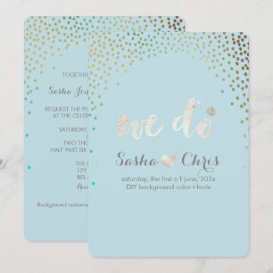 PixDezines glitzerten/falsche Goldsprenkel/DIY-Far Einladung