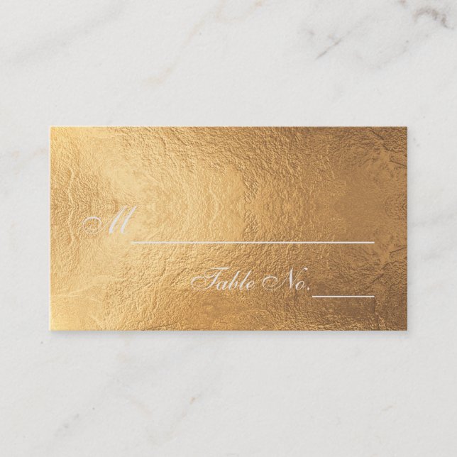PixDezines Gold/Imitate Folien/Platzkarten Platzkarte (Vorderseite)