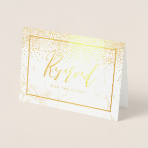 PixDezines Gold Konfetti/Reserviert Tisch Schilder Folienkarte
