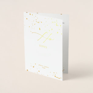 PixDezines Gold Luxe Kalligraphie Seine Stimmen Folienkarte