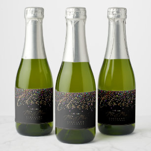 PixDezines Gold Prost Farbige Konfetti