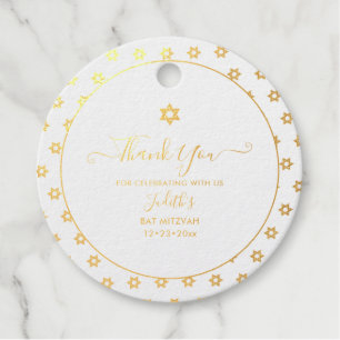 PixDezines Gold Star von David Pattern Bar Mitzvah Geschenkanhänger