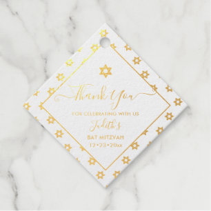 PixDezines Gold Star von David Pattern Bar Mitzvah Geschenkanhänger