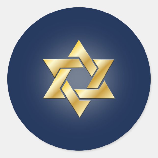 PixDezines goldener Stern von david/DIY Hintergrun Runder Aufkleber (Vorderseite)