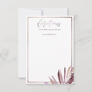 PixDezines Greenery Palm Fronds Richtung RSVP Karte