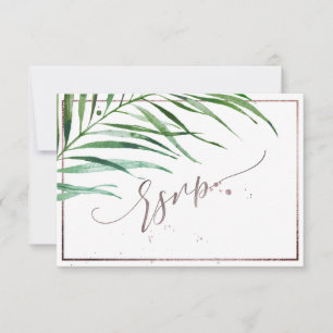 PixDezines Greenery Palm Fronds UAWG RSVP Karte