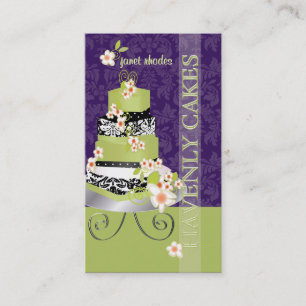 PixDezines Grüner Tee Fondant-Torte/Diy-Farbe Visitenkarte