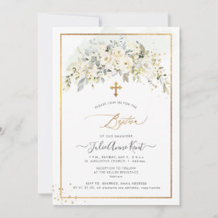 PixDezines H2 Alabaster Rosen Taufe Einladung