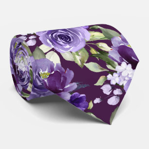 PixDezines H2 Blume Violet Lavendel Lila Rose Krawatte